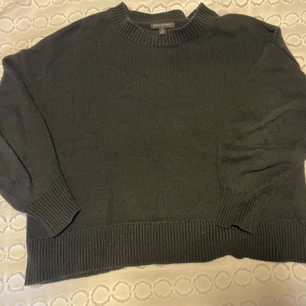 Banana republic Black knit sweater